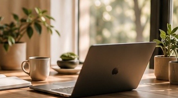 Calm small business office